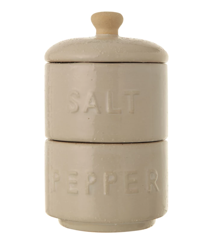 Salt + Pepper Pots, Feathered Farmhouse