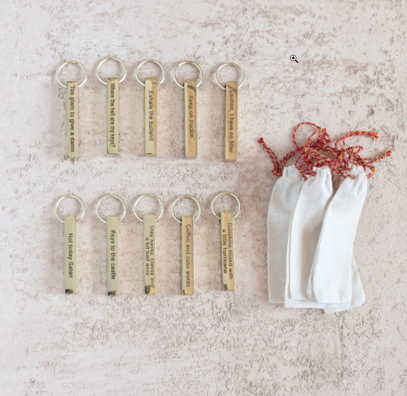 Sassy Key Chains, Feathered Farmhouse