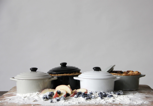 Mini Baker + Lid, Feathered Farmhouse