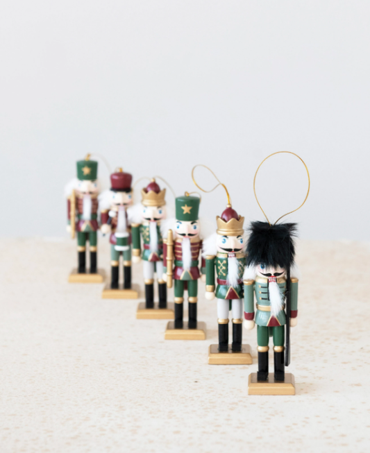Nutcracker Ornaments, Feathered Farmhouse