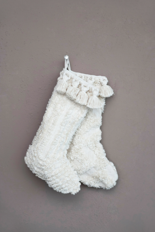 Cotton Slub Stockings, Feathered Farmhouse