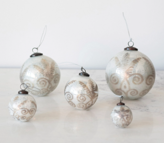 Pewter Ball Ornaments