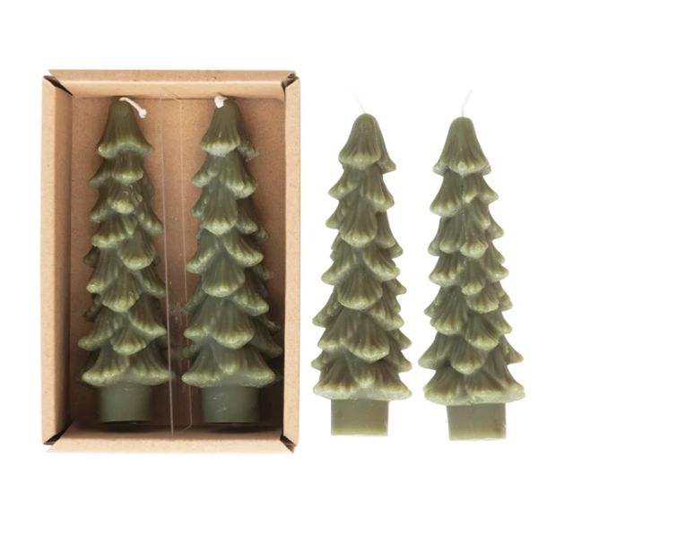 Tree Taper Candles, Feathered Farmhouse