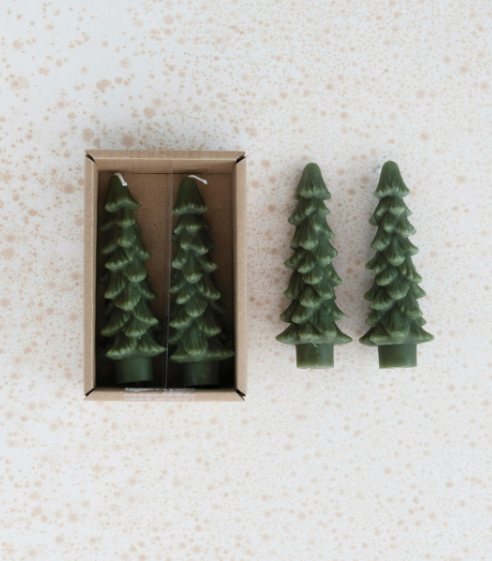 Tree Taper Candles, Feathered Farmhouse