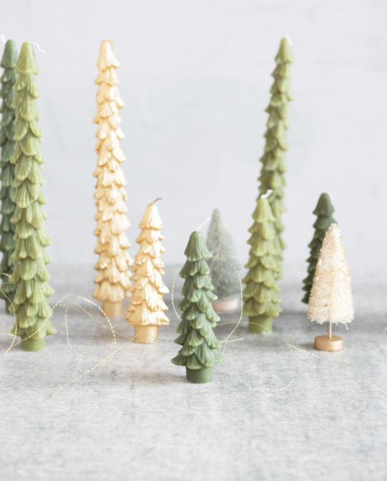 Tree Taper Candles, Feathered Farmhouse
