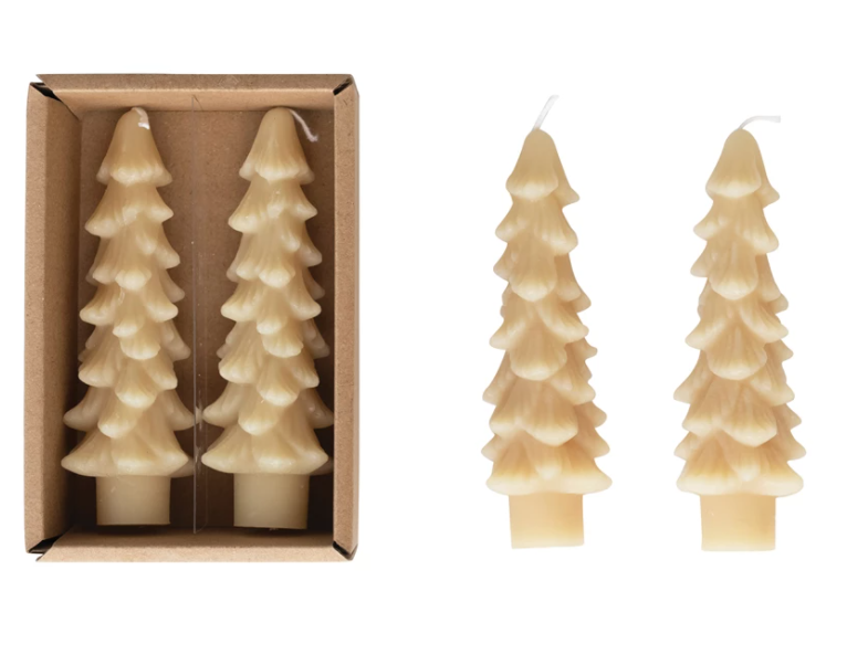 Tree Taper Candles, Feathered Farmhouse
