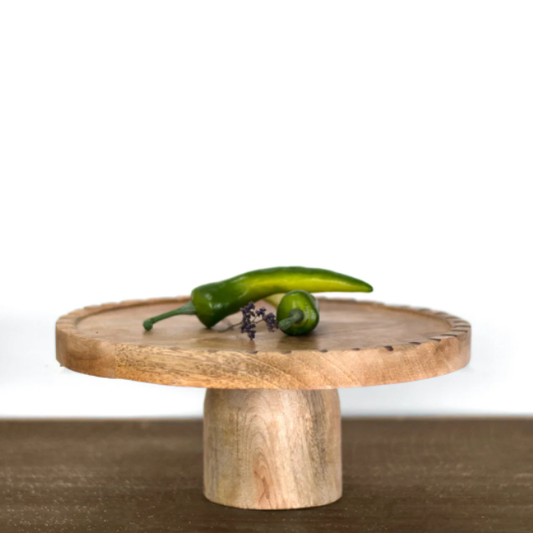 Burnt Wood Cake Stand