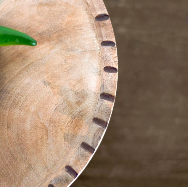 Burnt Wood Cake Stand