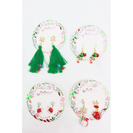 Christmas Theme Earrings: MIX COLOR / ONE