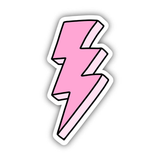 Pink Long Lightning Bolt Aesthetic Sticker