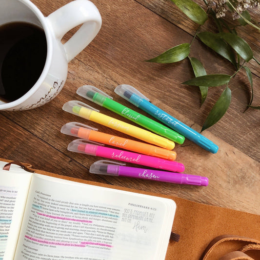 Scented Bible Highlighter Set, The Feathered Farmhouse