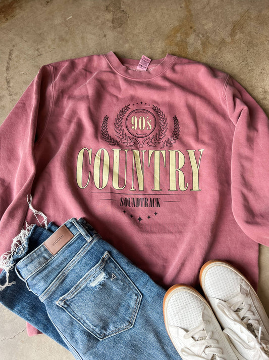 Western '90s Country Soundtrack' Crewneck