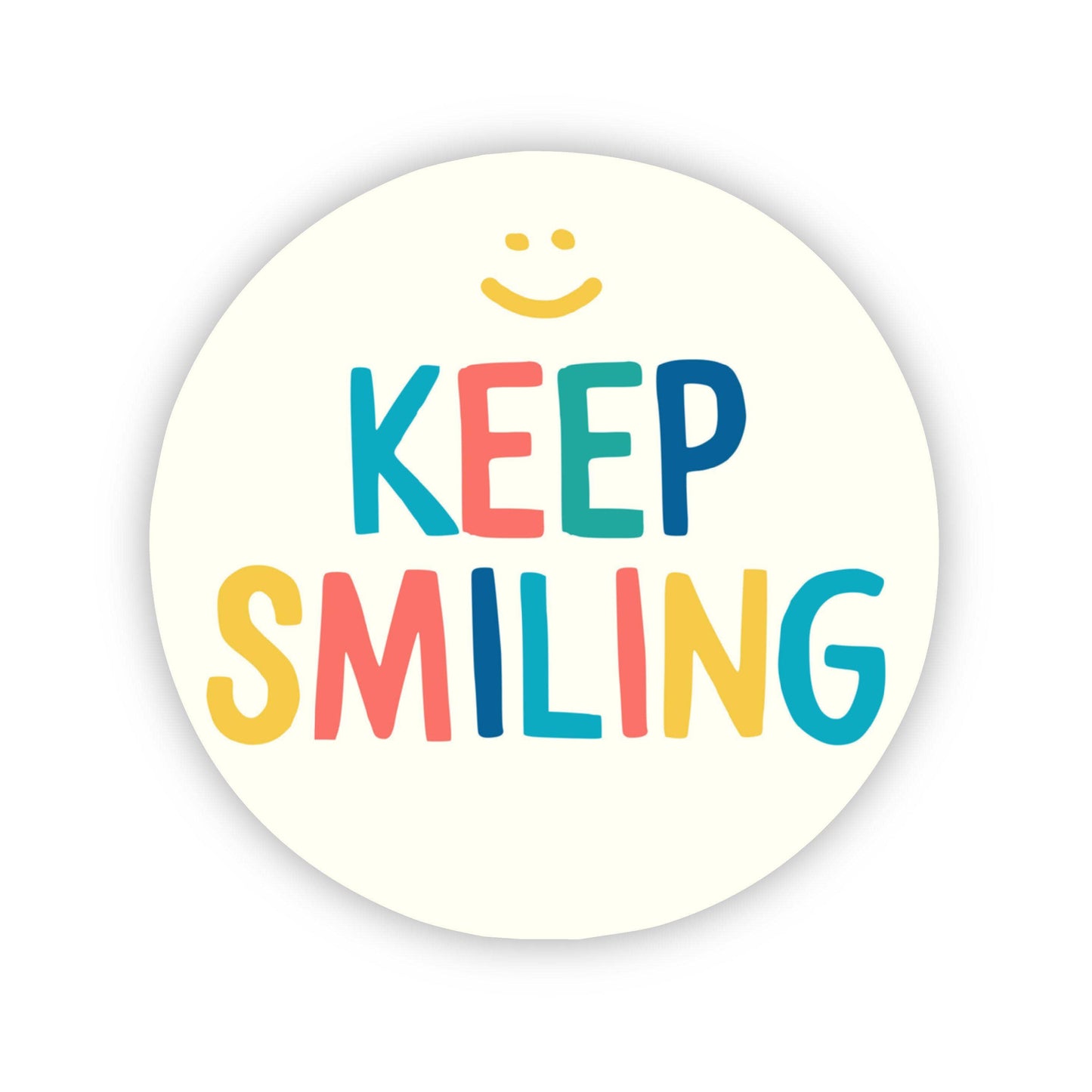 Keep Smiling Happy Face Sticker