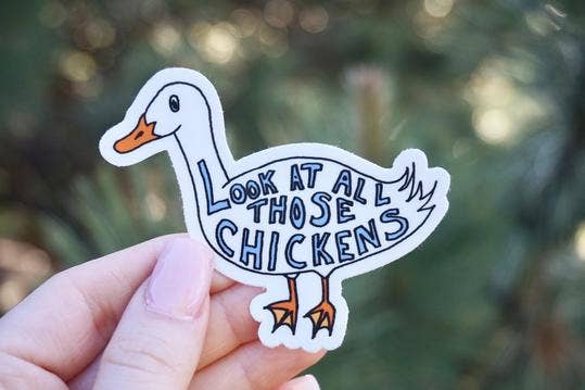 Look at All Those Chickens Sticker