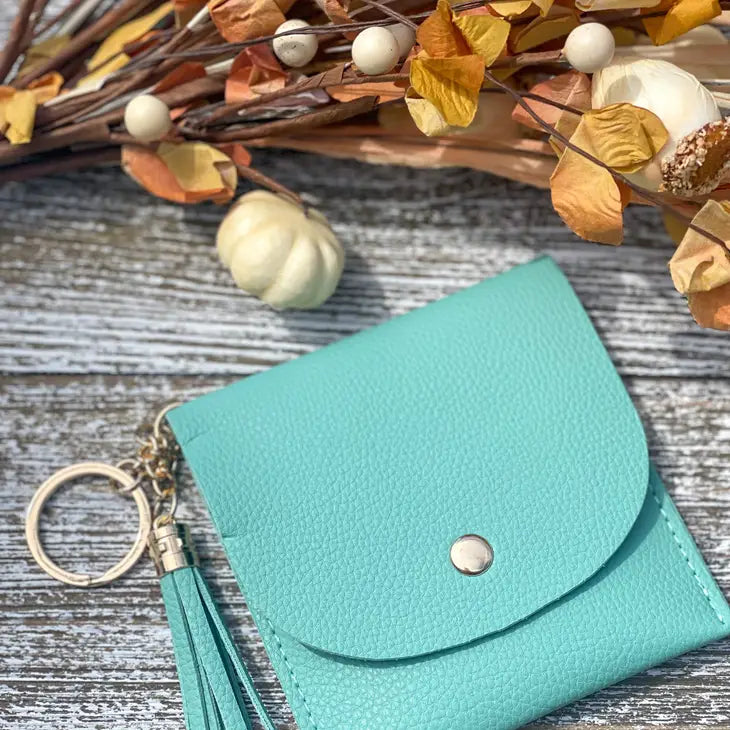 snap closure wallet keychain, the feathered farmhouse