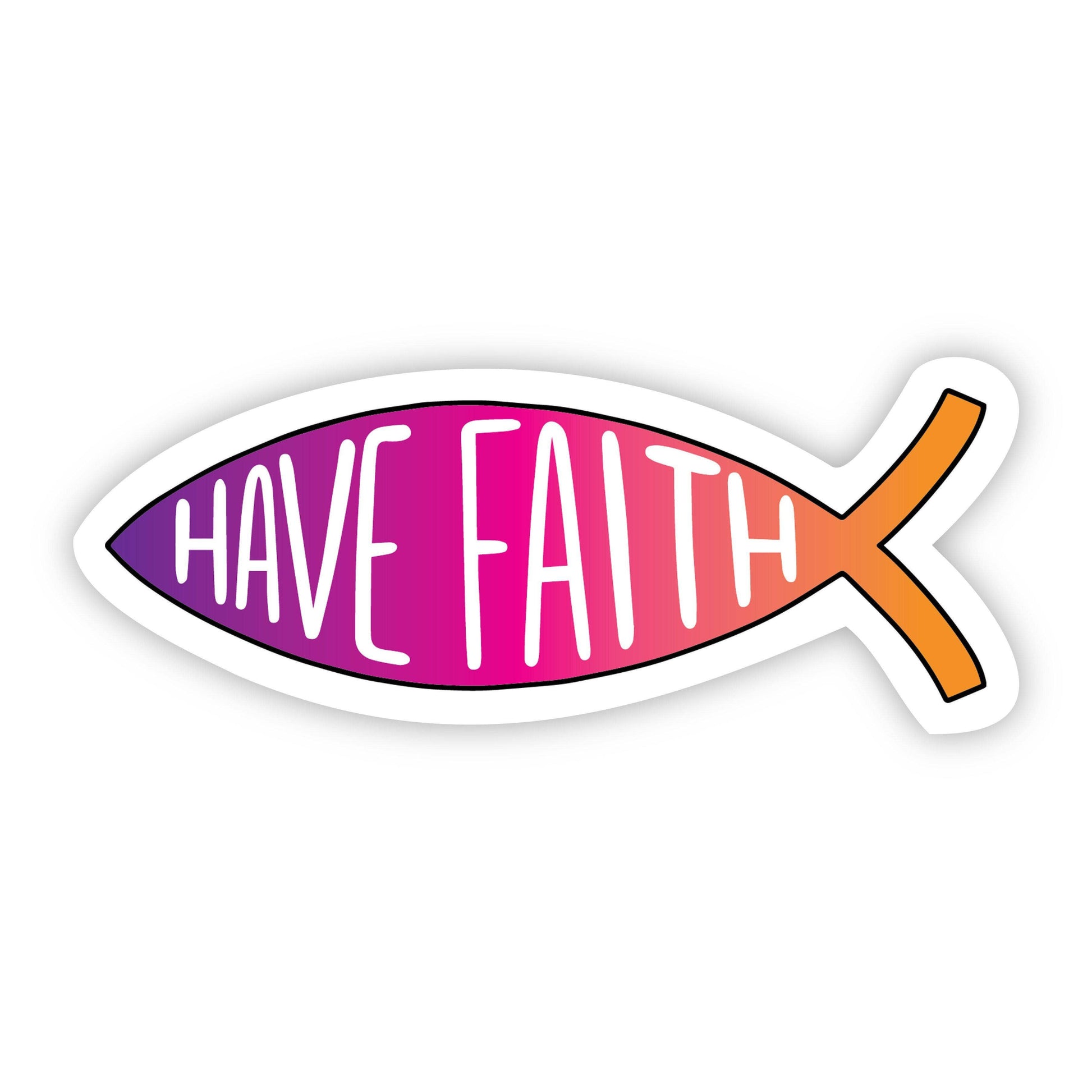 The Struggle is Real. But so is God - Lettering Faith Sticker