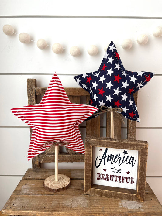 Rustic 4th of July Star - Large Star