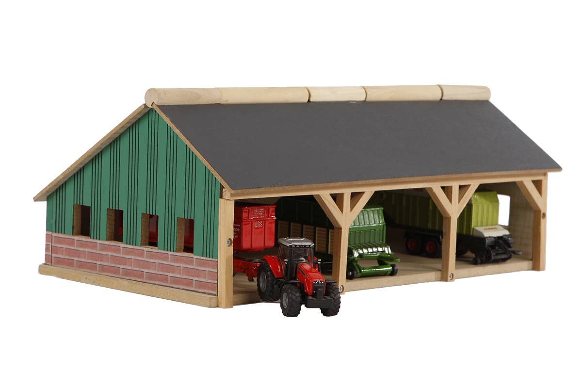 1:87 Scale Wooden Farm Shed Toy