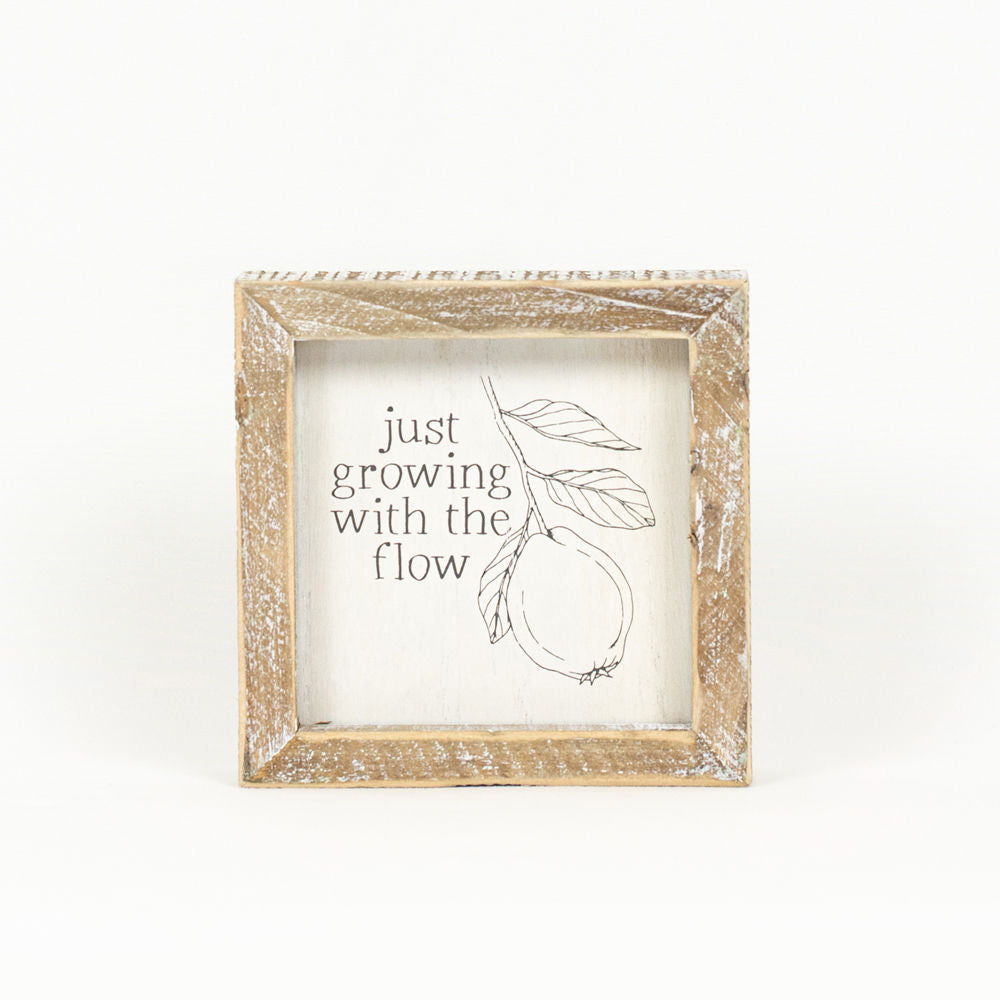 Growing + Carrot Reversible Sign, The Feathered Farmhouse