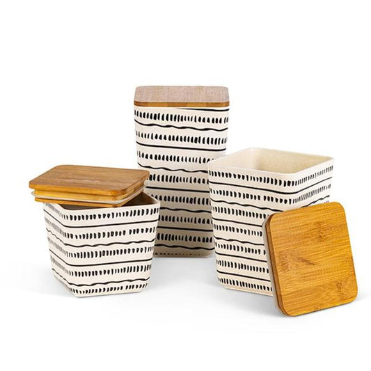 Stripe Containers, The Feathered Farmhouse