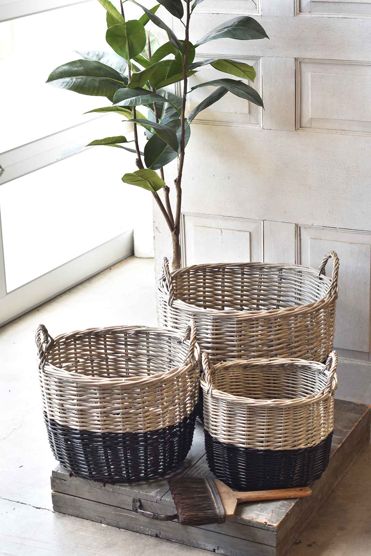 Banded Baskets, The Feathered Farmhouse
