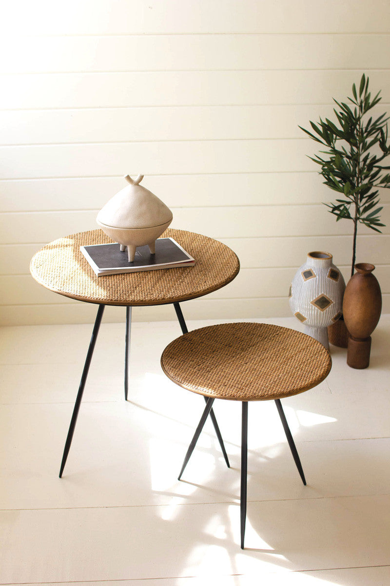 Cane Top Tables, The Feathered Farmhouse