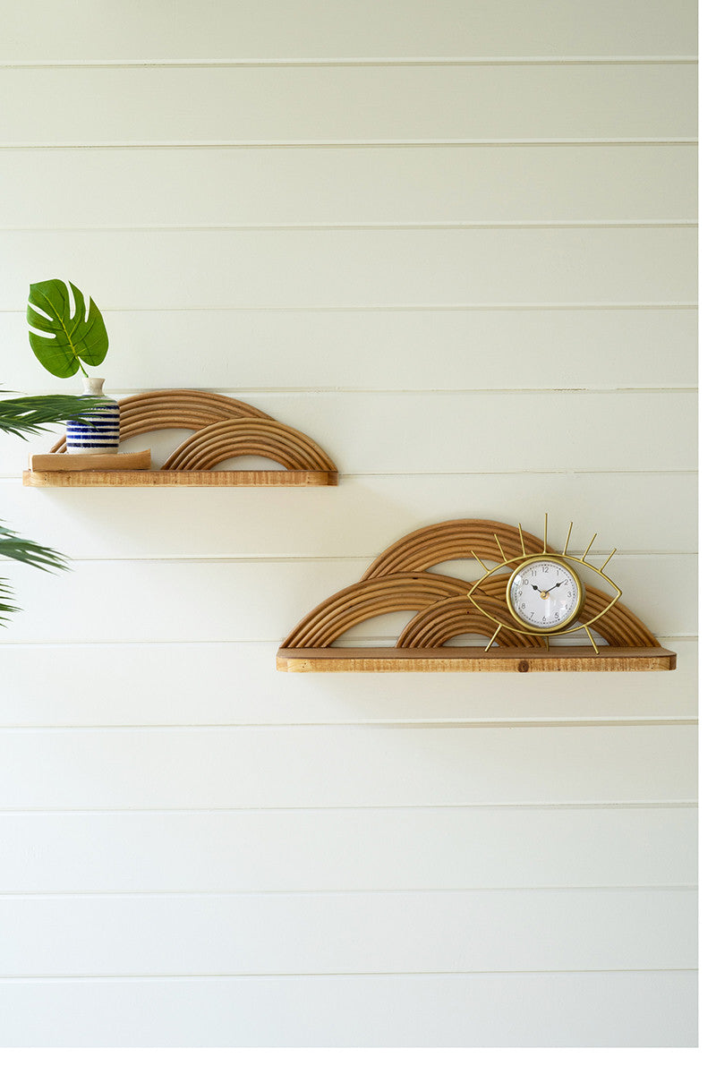Wooden Arch Shelf, The Feathered Farmhouse