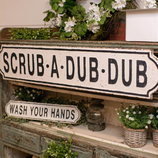 Scrub-A-Dub Sign, The Feathered Farmhouse