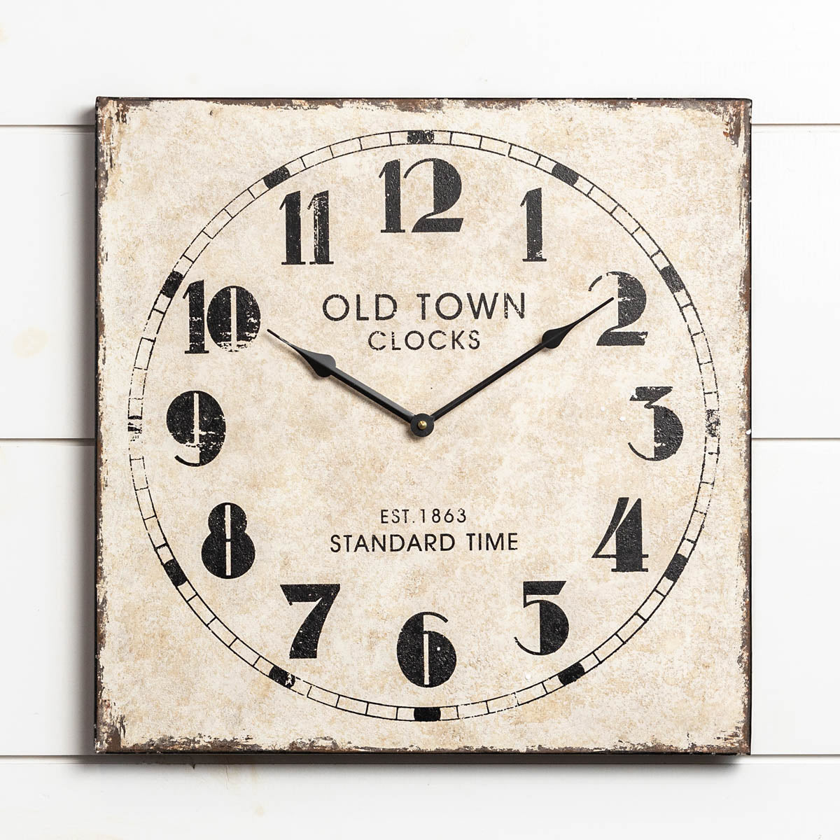 Square Standard Time Clock, The Feathered Farmhouse