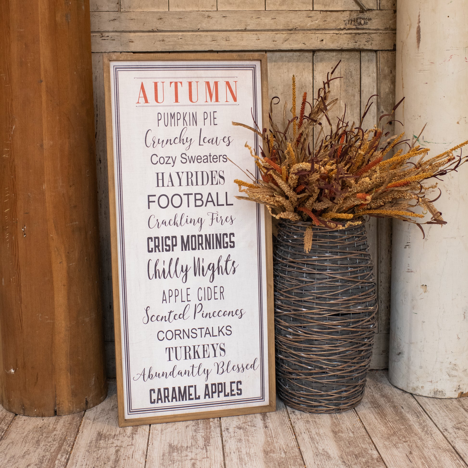 Autumn Words Sign, The Feathered Farmhouse