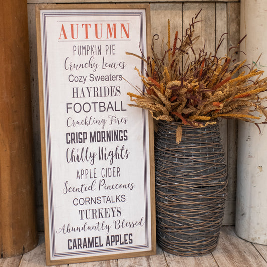 Autumn Words Sign, The Feathered Farmhouse