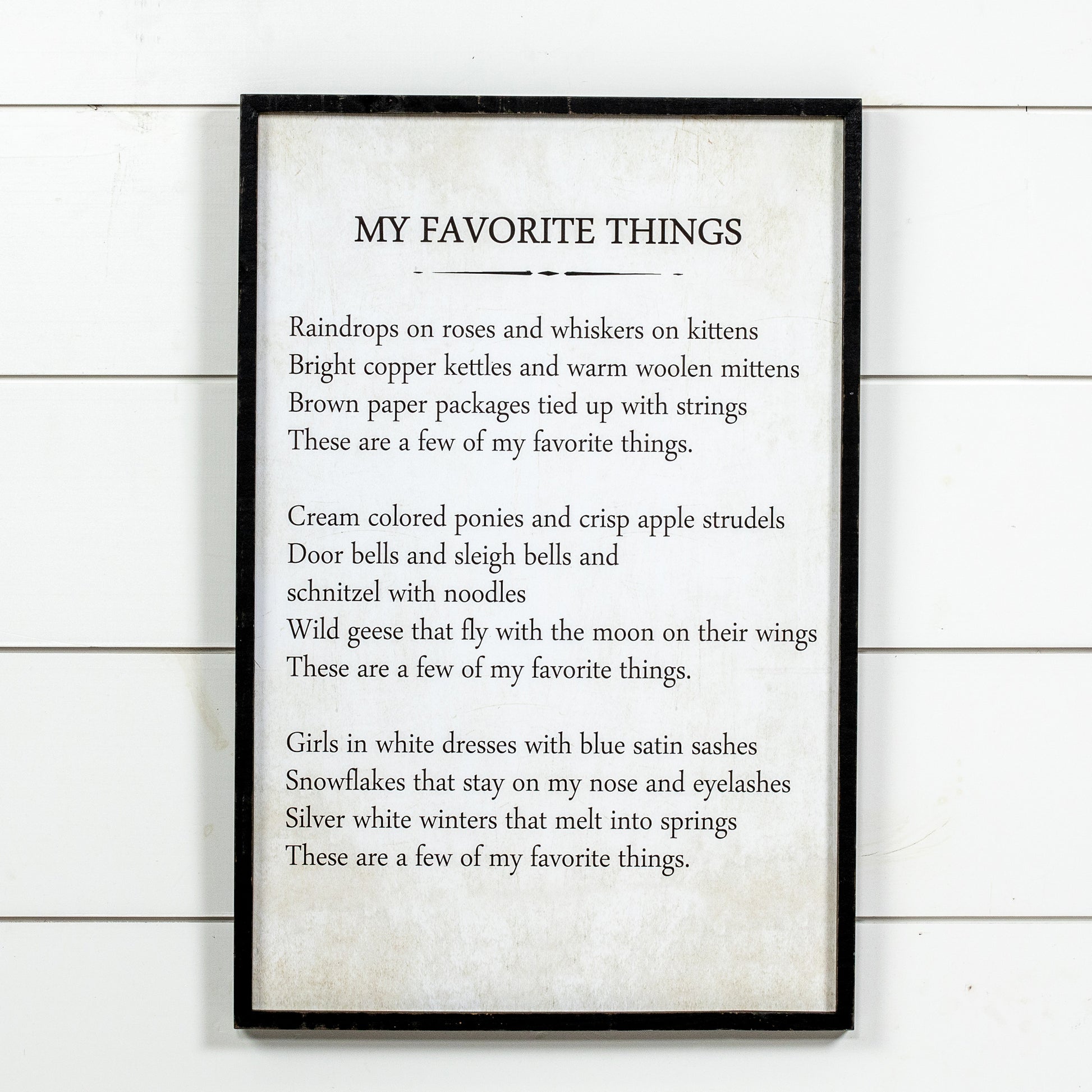 Favorite Things Sign, The Feathered Farmhouse