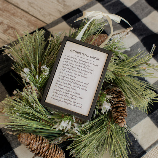 Framed Christmas Ornaments, The Feathered Farmhouse
