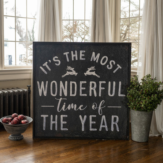 It's the Most Wonderful Time of the Year Sign, The Feathered Farmhouse