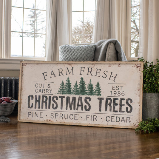 Farm Fresh Trees Sign, The Feathered Farmhouse