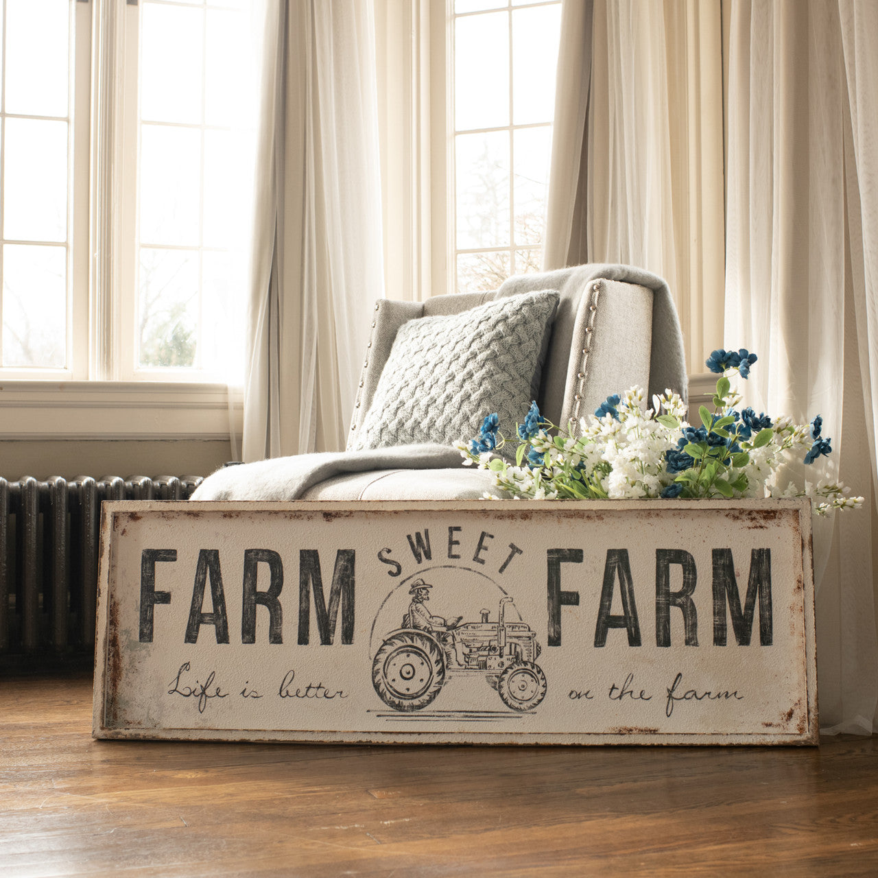 farm sweet farm sign Feathered Farmhouse