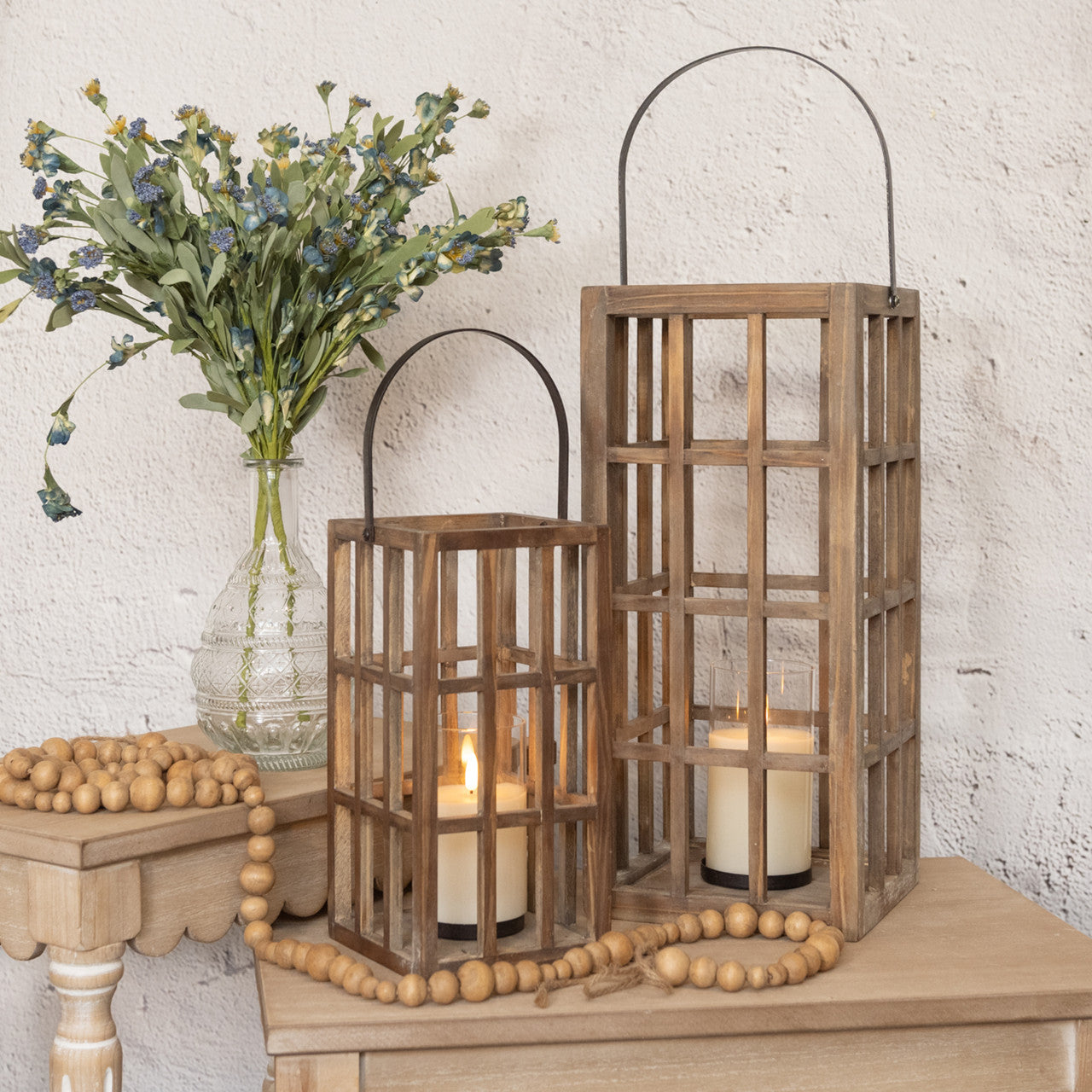 Window Pane Lanterns, The Feathered Farmhouse