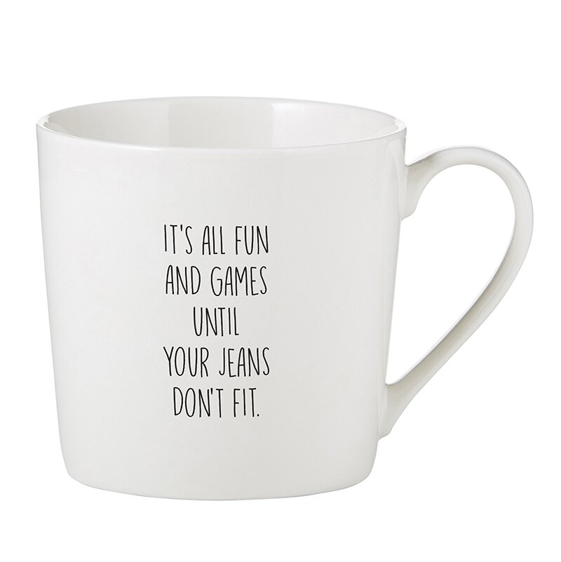 Jeans Don't Fit Mug, The Feathered Farmhouse