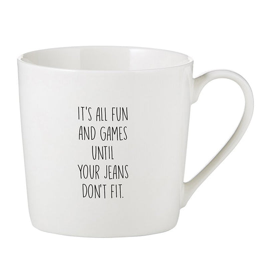 Jeans Don't Fit Mug, The Feathered Farmhouse