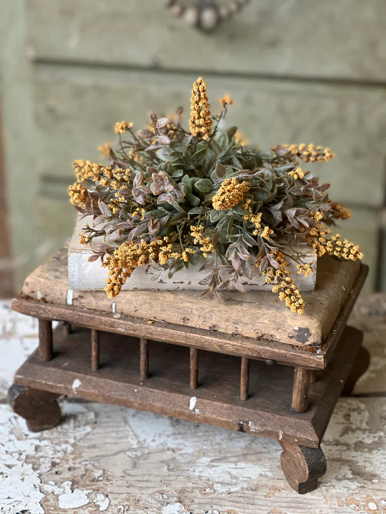 Weatherly Buds Half Sphere, Feathered Farmhouse