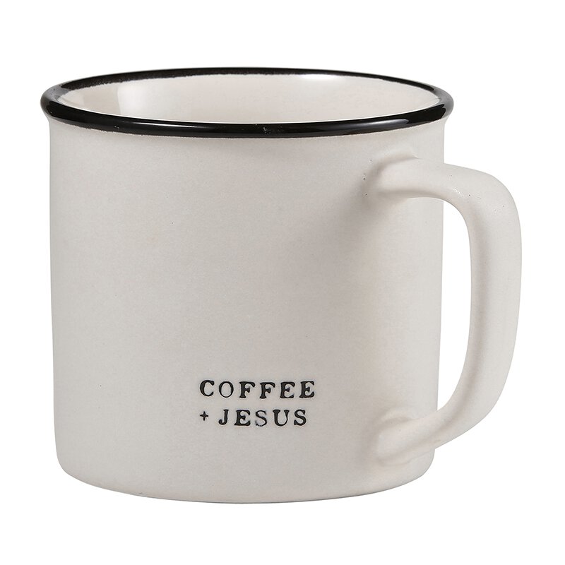 Coffee + Jesus Mug, The Feathered Farmhouse