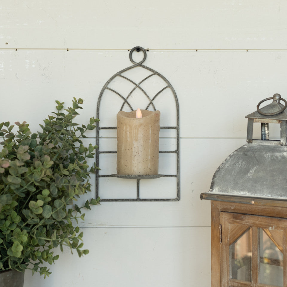 Arched Metal Wall Sconce, The Feathered Farmhouse