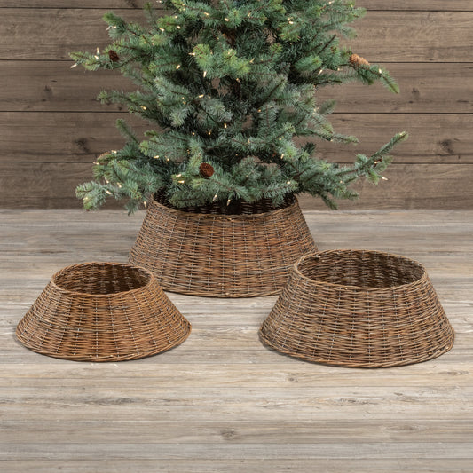 Rattan Tree Skirts, The Feathered Farmhouse