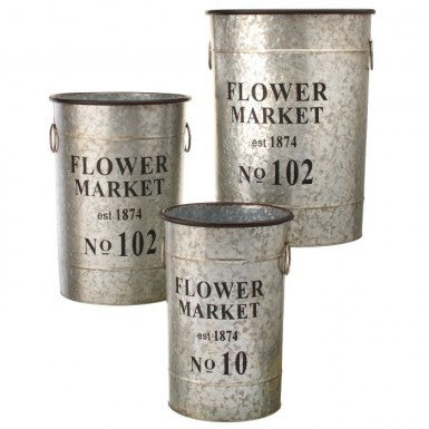 Metal Flower Bucket