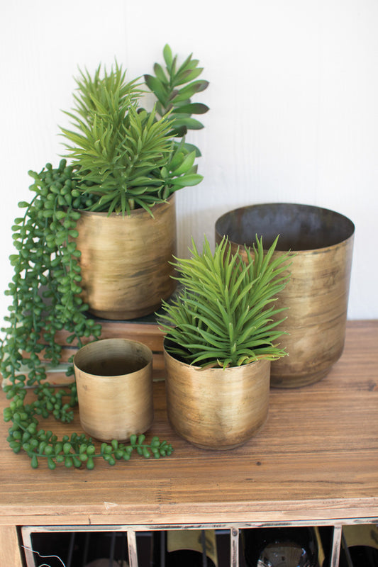 Metal Flower Pot, The Feathered Farmhouse