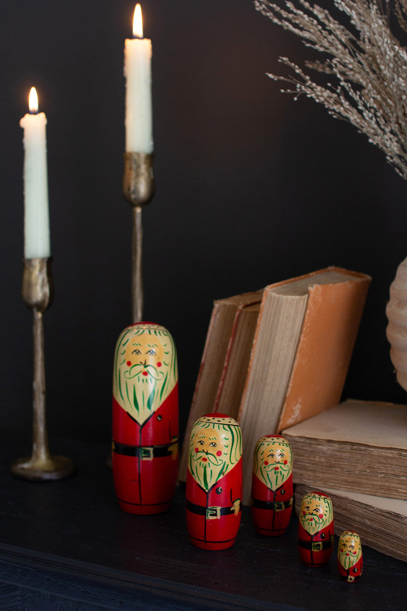 Nesting Santa Dolls, The Feathered Farmhouse