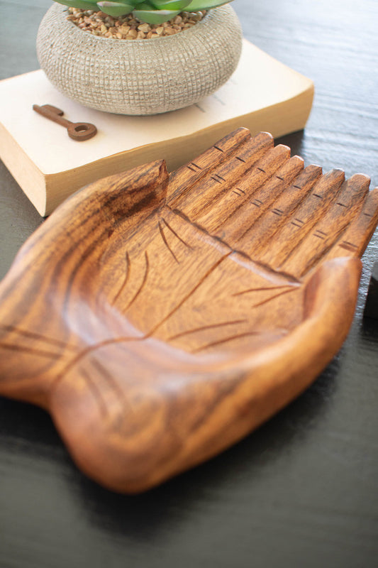 Carved Mango Wood Hands, The Feathered Farmhouse