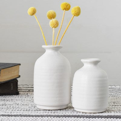 Matte White Vases