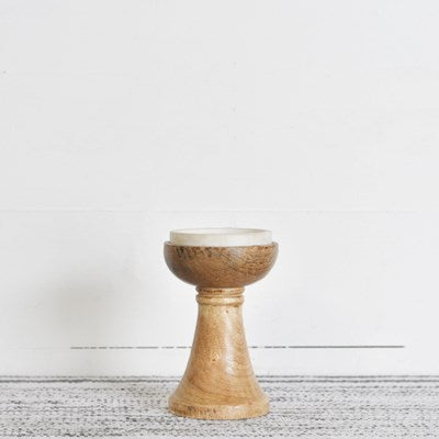 Wood + Marble Stand, The Feathered Farmhouse