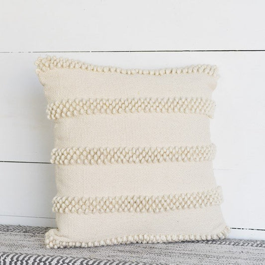 Cream Stripe Pillow